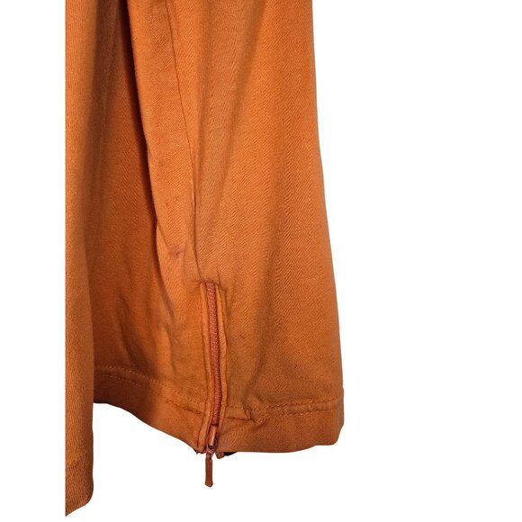 Harley-Davidson Womens Orange Sleeveless Tank Top With Side Zipper M - Picture 4 of 6